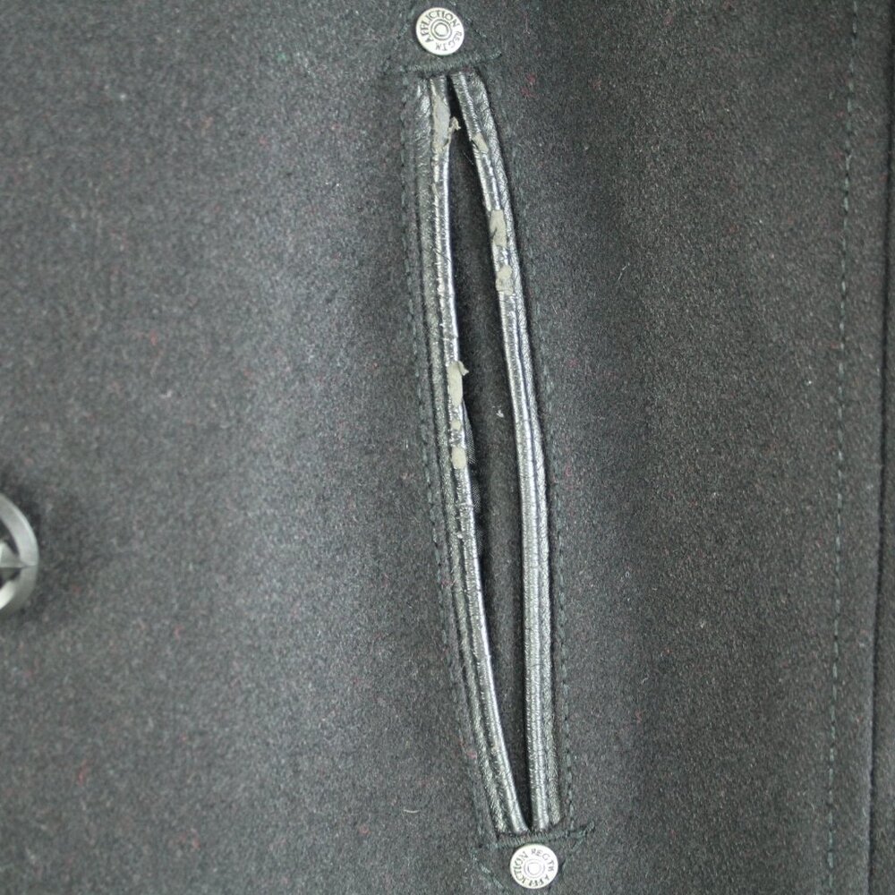 Affliction Black Double Breasted Embroidered Skul… - image 4